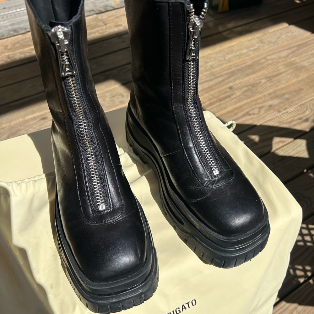 Axel Arigato Blyde Platform Leather Ankle boots - Picture 8 of 16